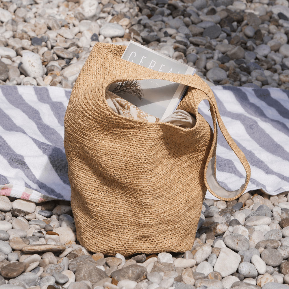 Handwoven Raffia Tote Bag