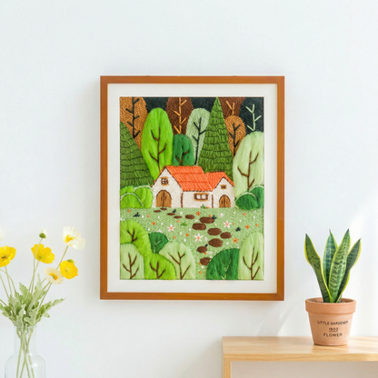 Forest Cottage Punch Needle Starter Kit