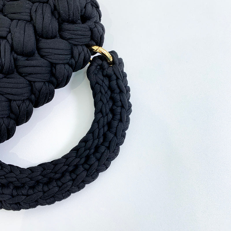 Handmade Chunky Crochet Top-Handle Bag Crochet Bag