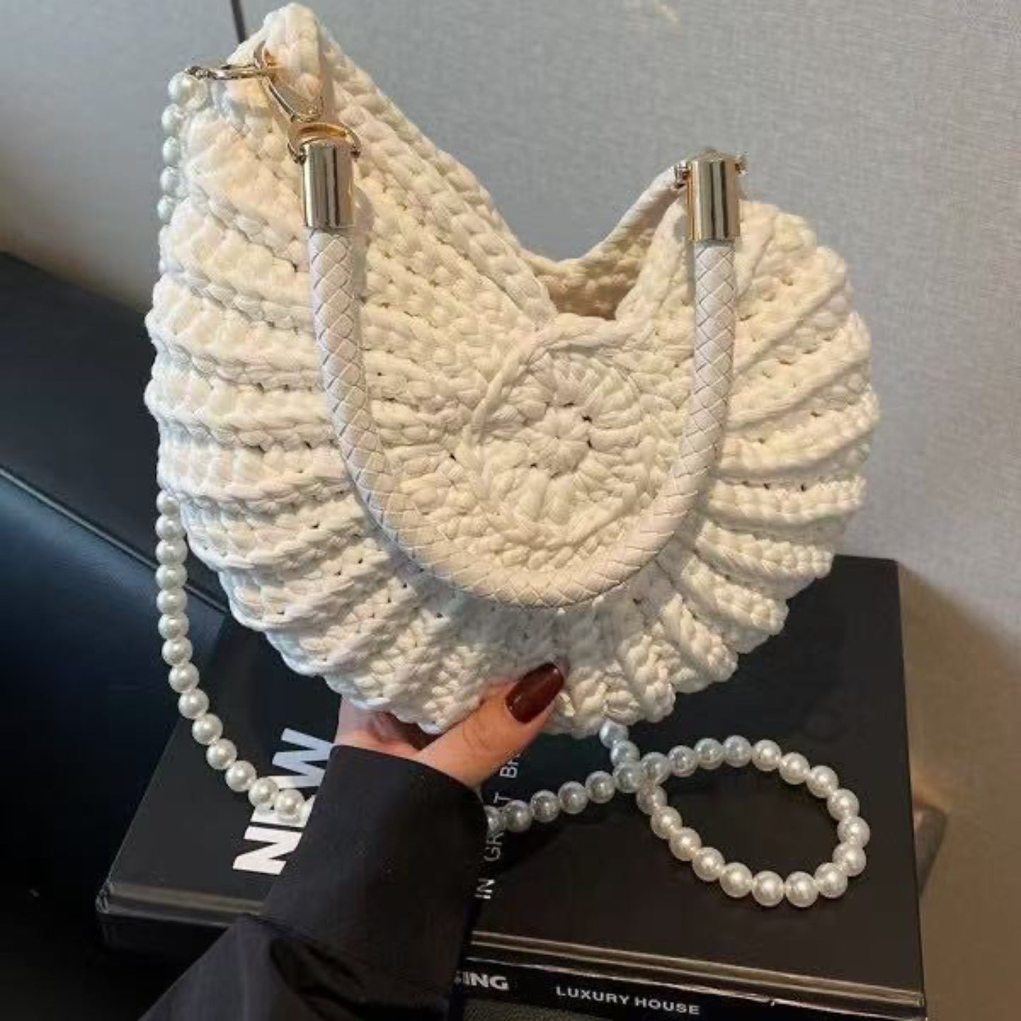 Crochet Spiral Shell Bag Crochet Bag
