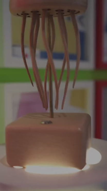 Handcrafted Wooden Jellyfish Automaton